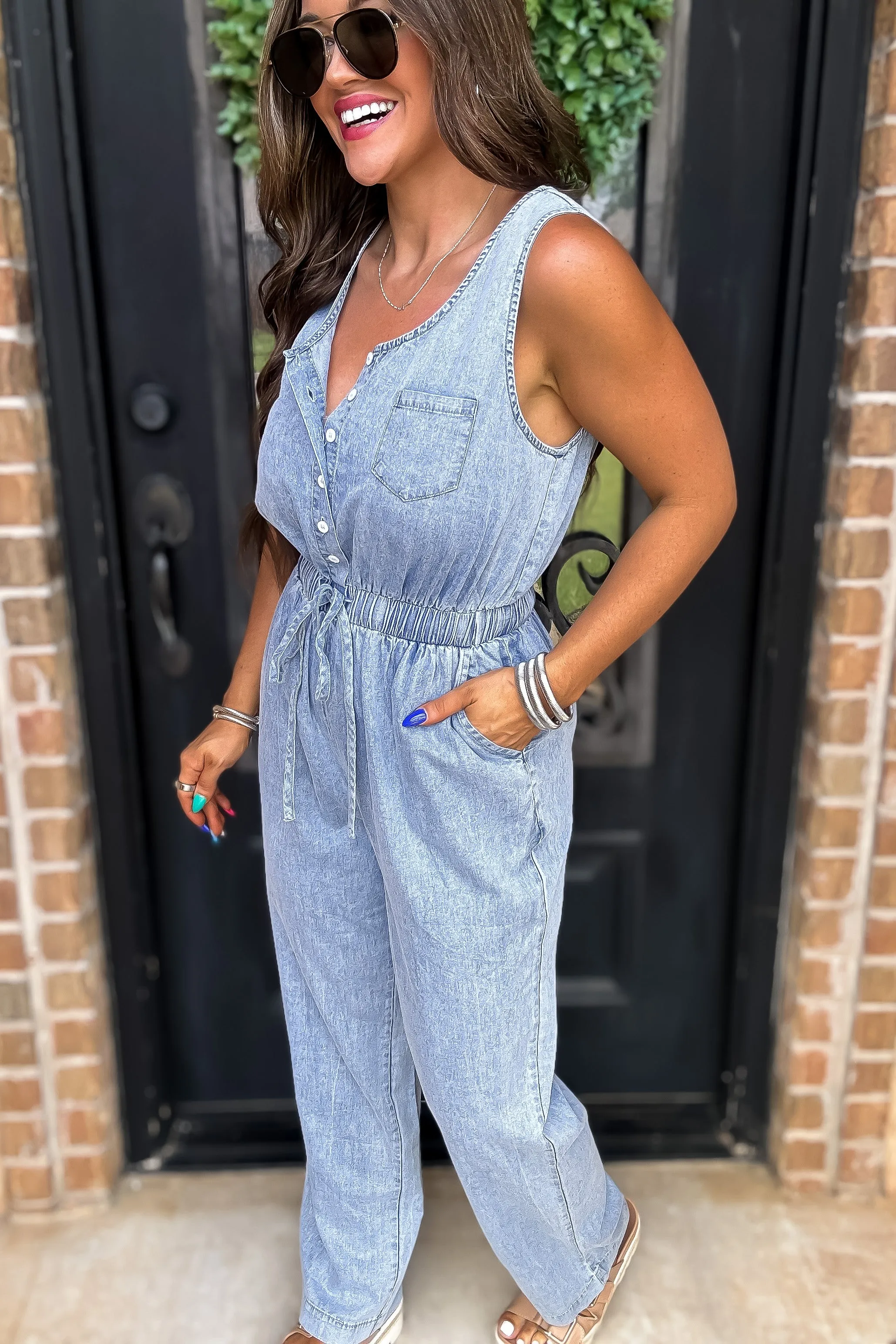 A Forever Favorite Denim Jumpsuit