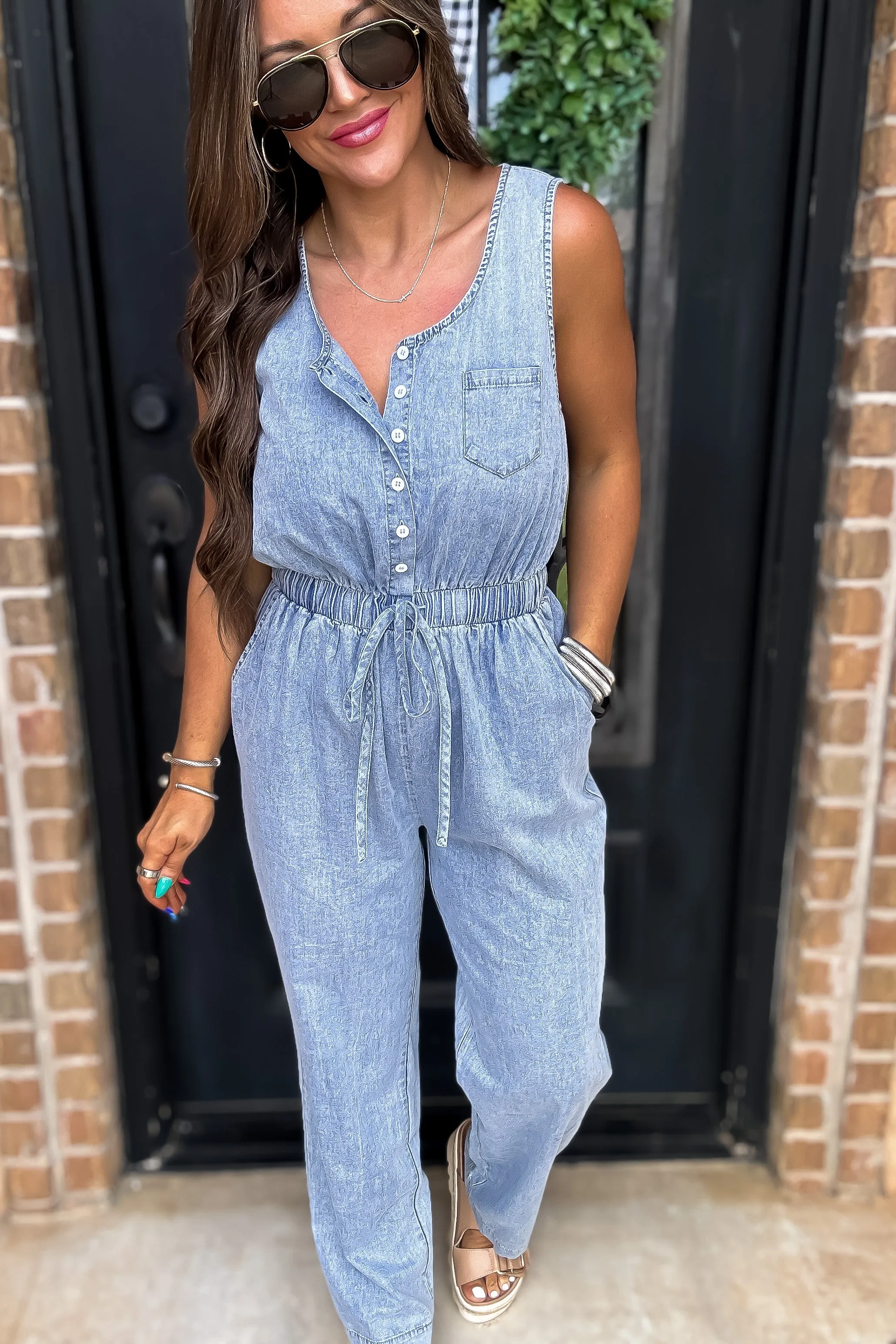 A Forever Favorite Denim Jumpsuit