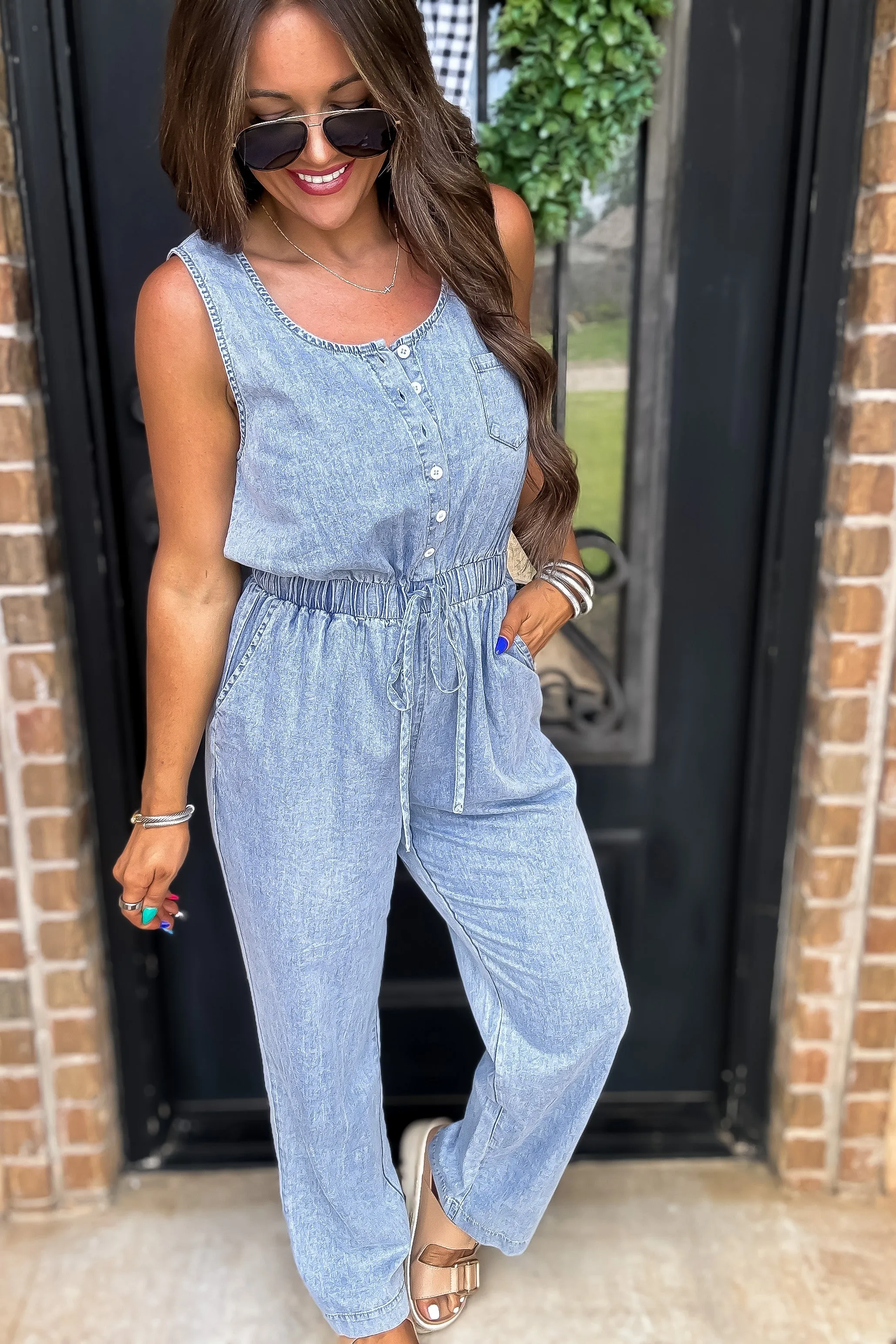 A Forever Favorite Denim Jumpsuit