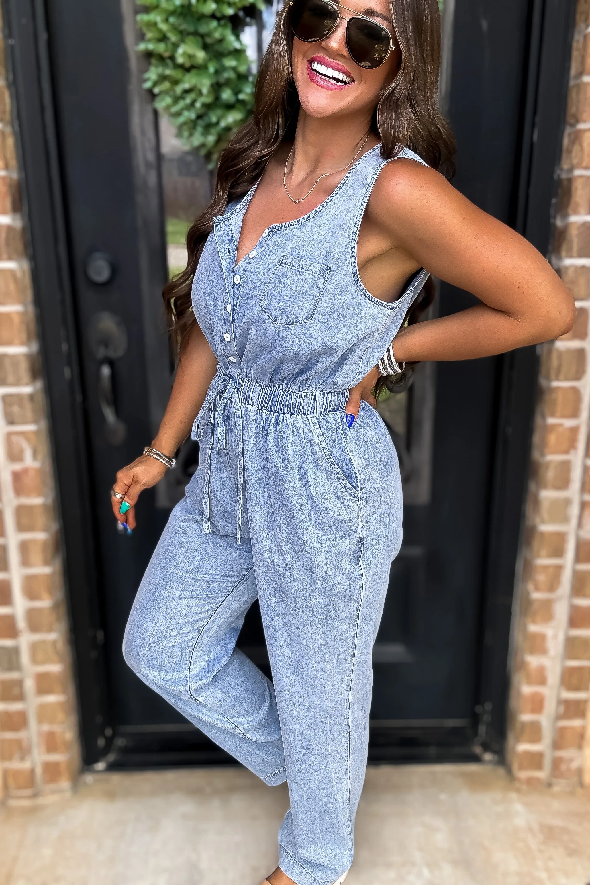 A Forever Favorite Denim Jumpsuit