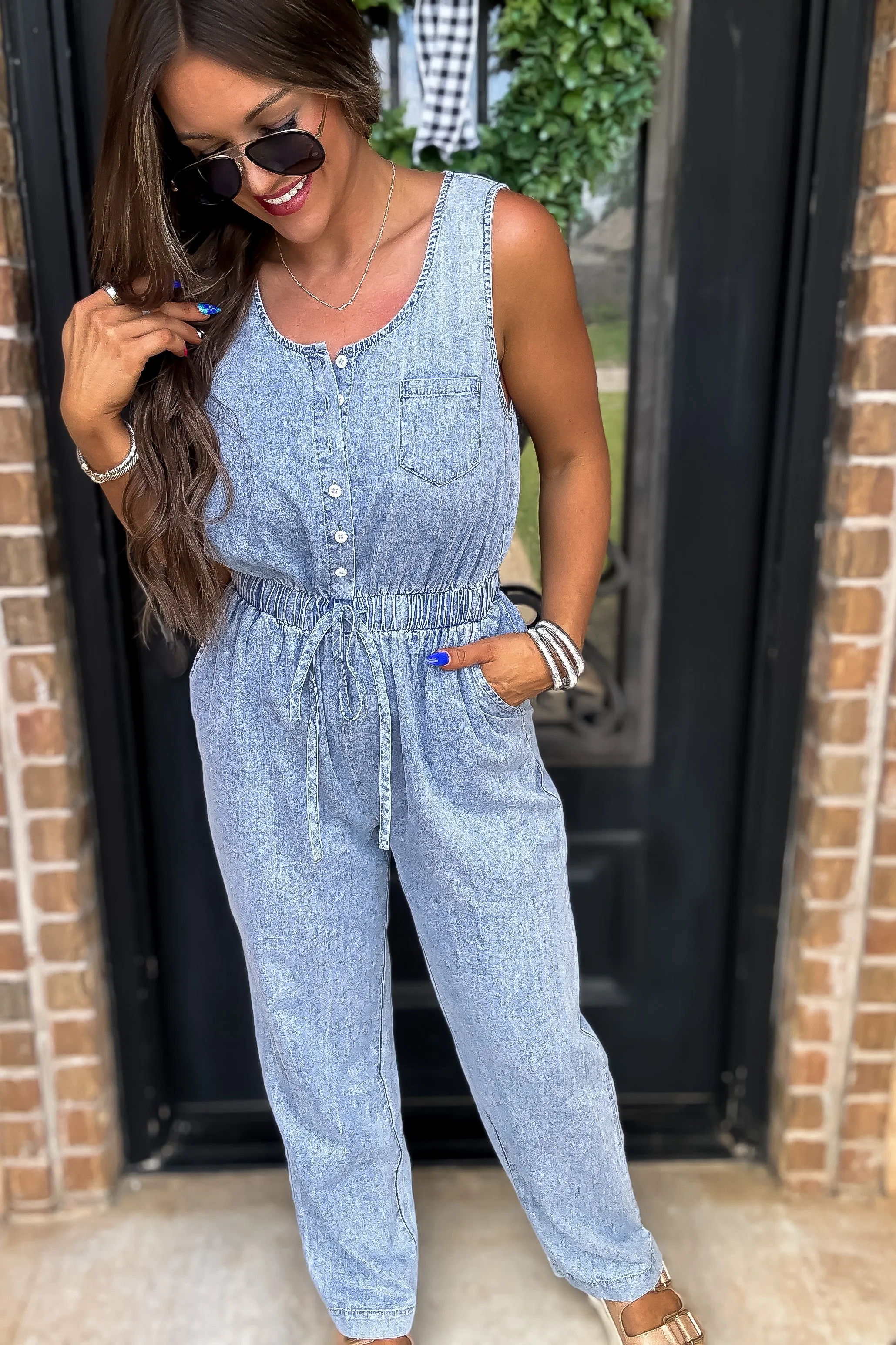 A Forever Favorite Denim Jumpsuit