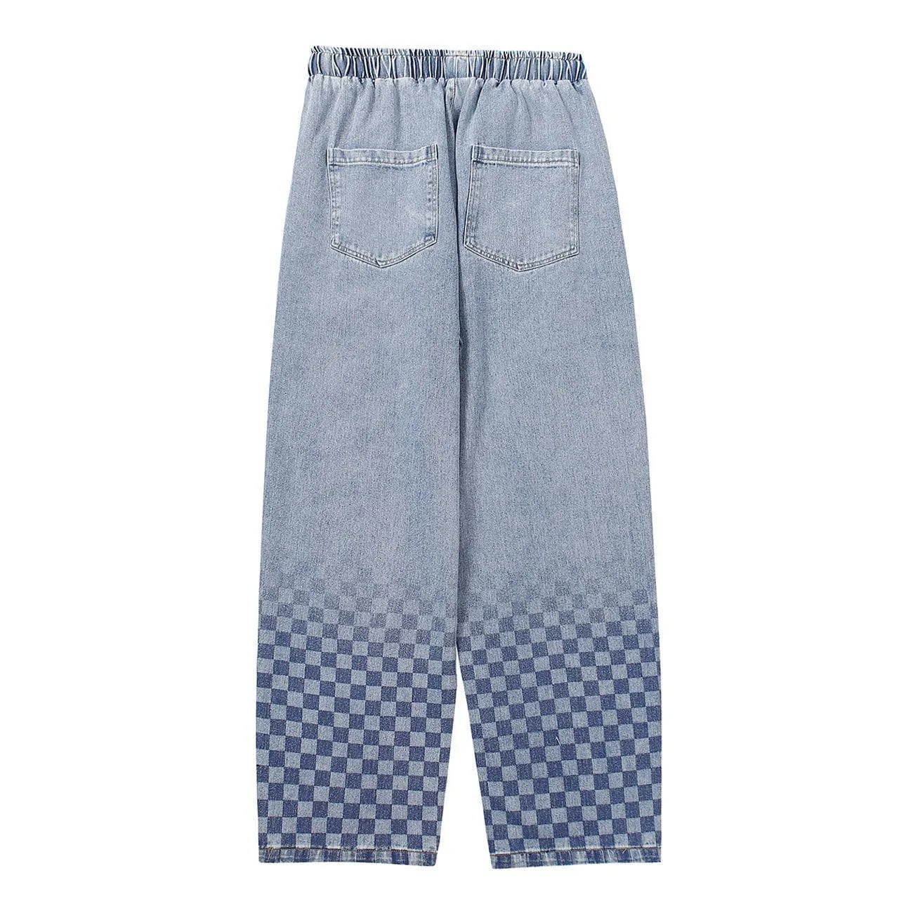 AlanBalen® - Checkerboard Print Jeans