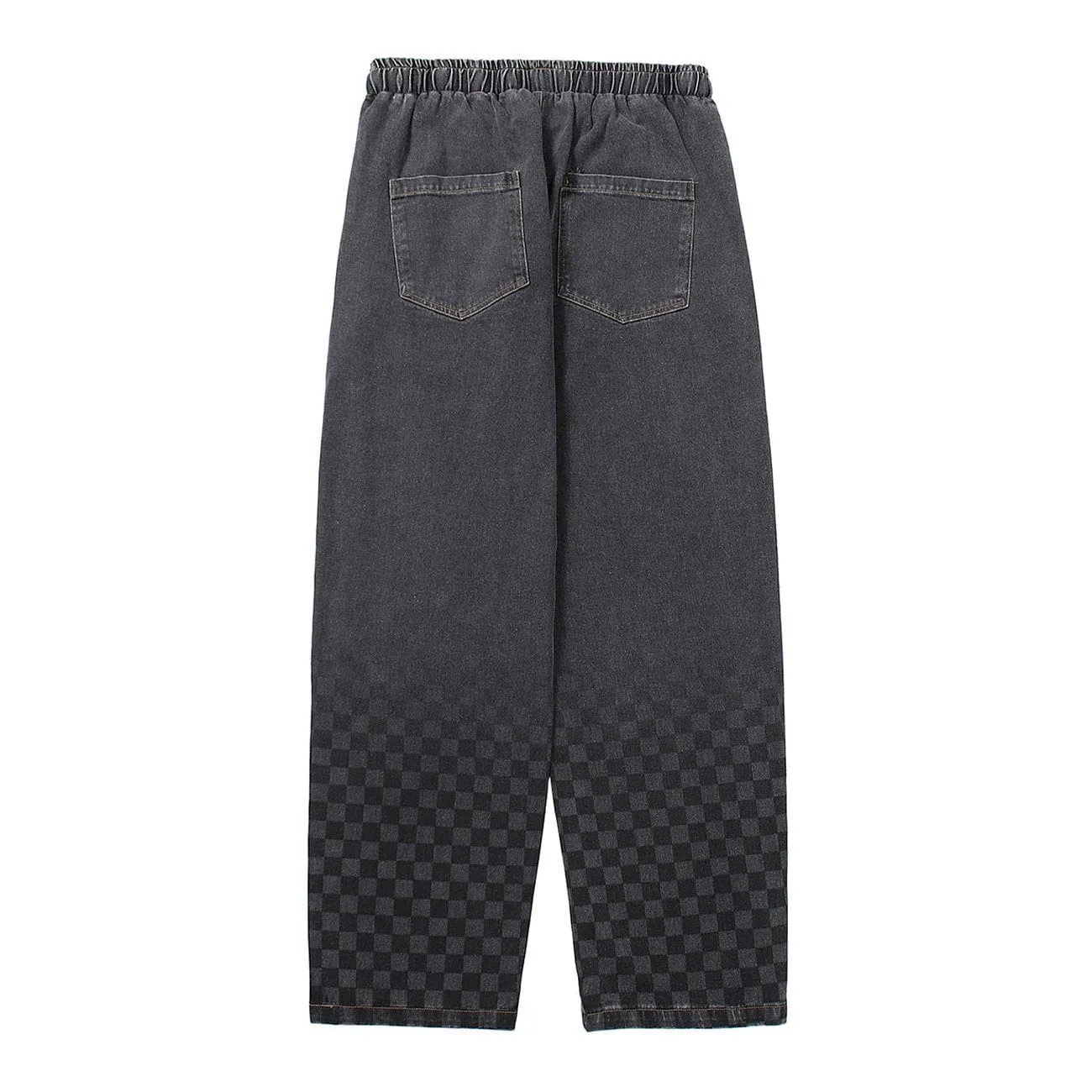 AlanBalen® - Checkerboard Print Jeans