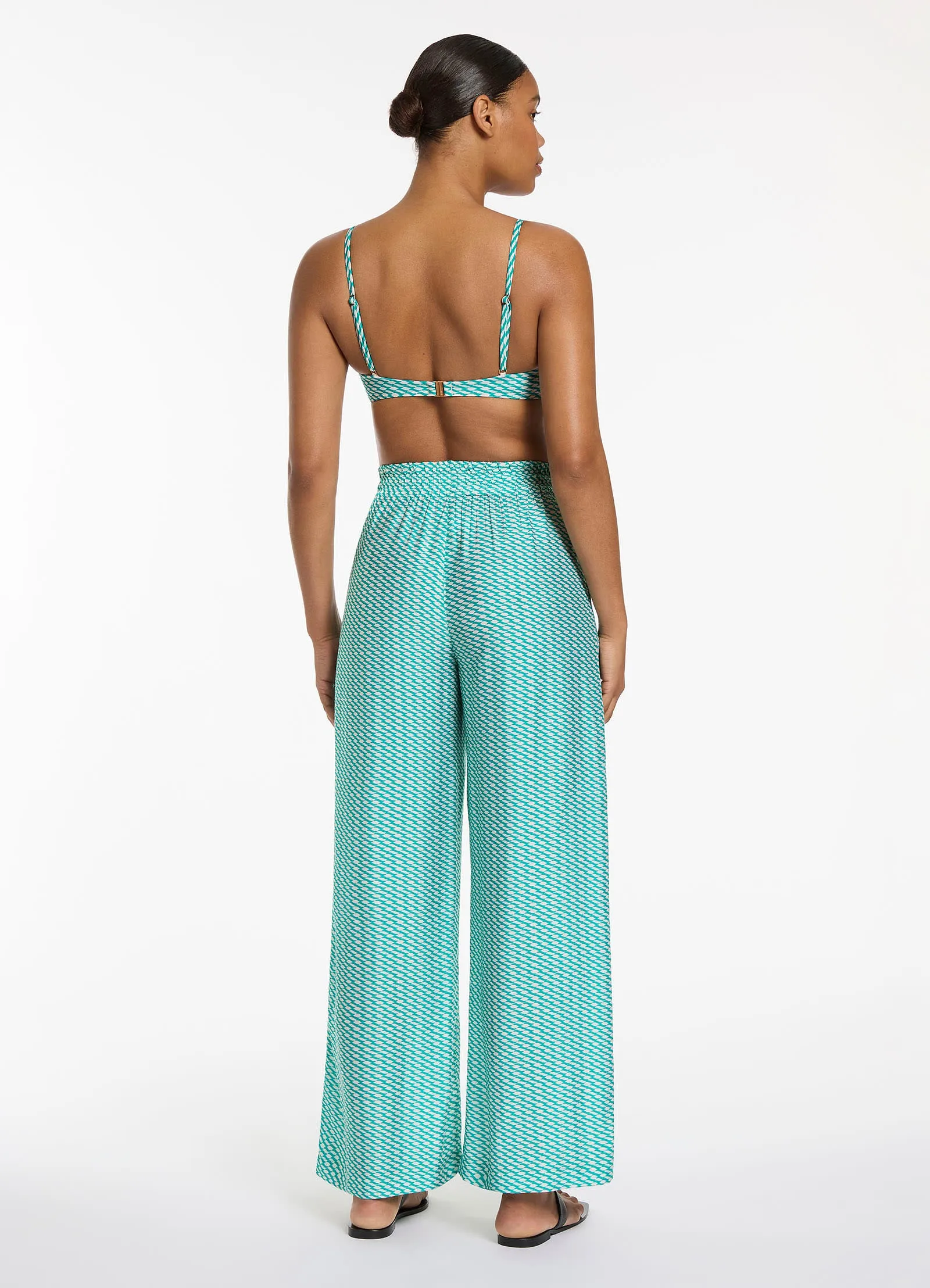 Asceno Wide Leg Pant - Mineral