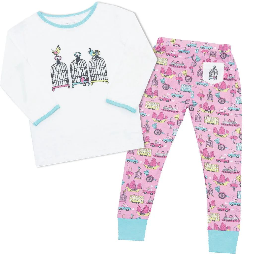 Bamboo long John Pyjamas - Lucy's Birdcage