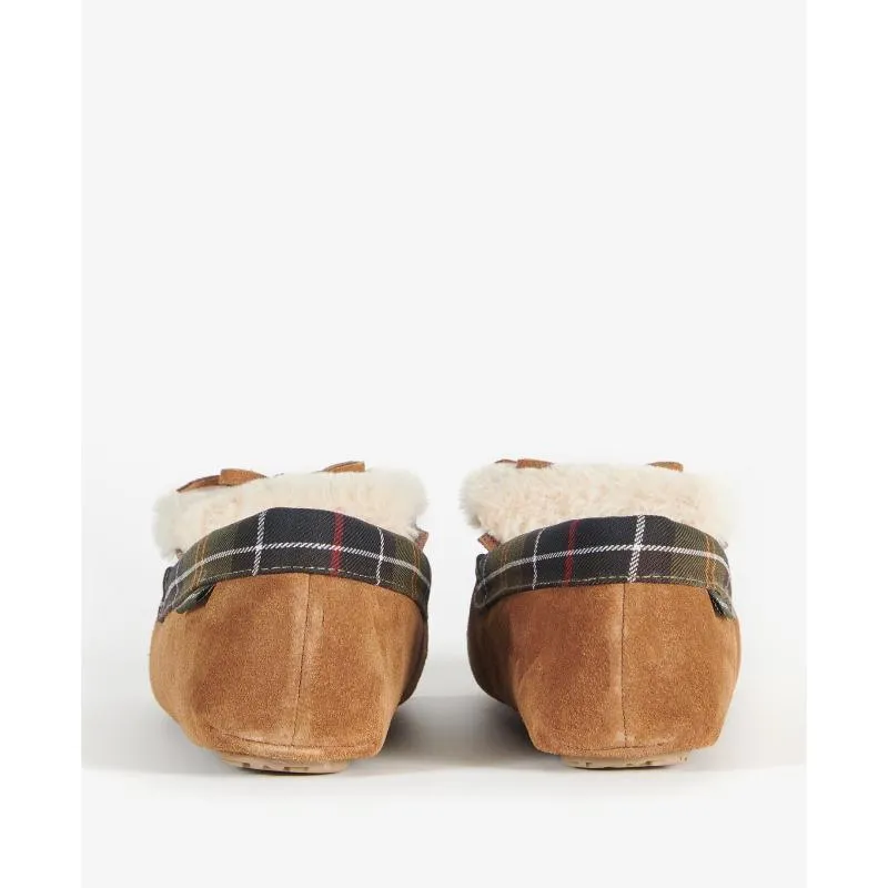 Barbour Darcie Ladies Slipper - Tan Suede