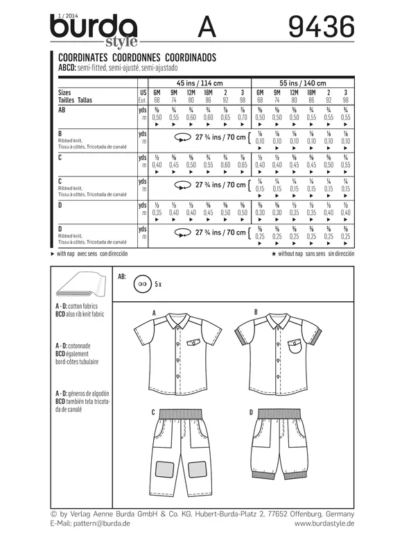 BD9436 Baby Coordinates | Easy