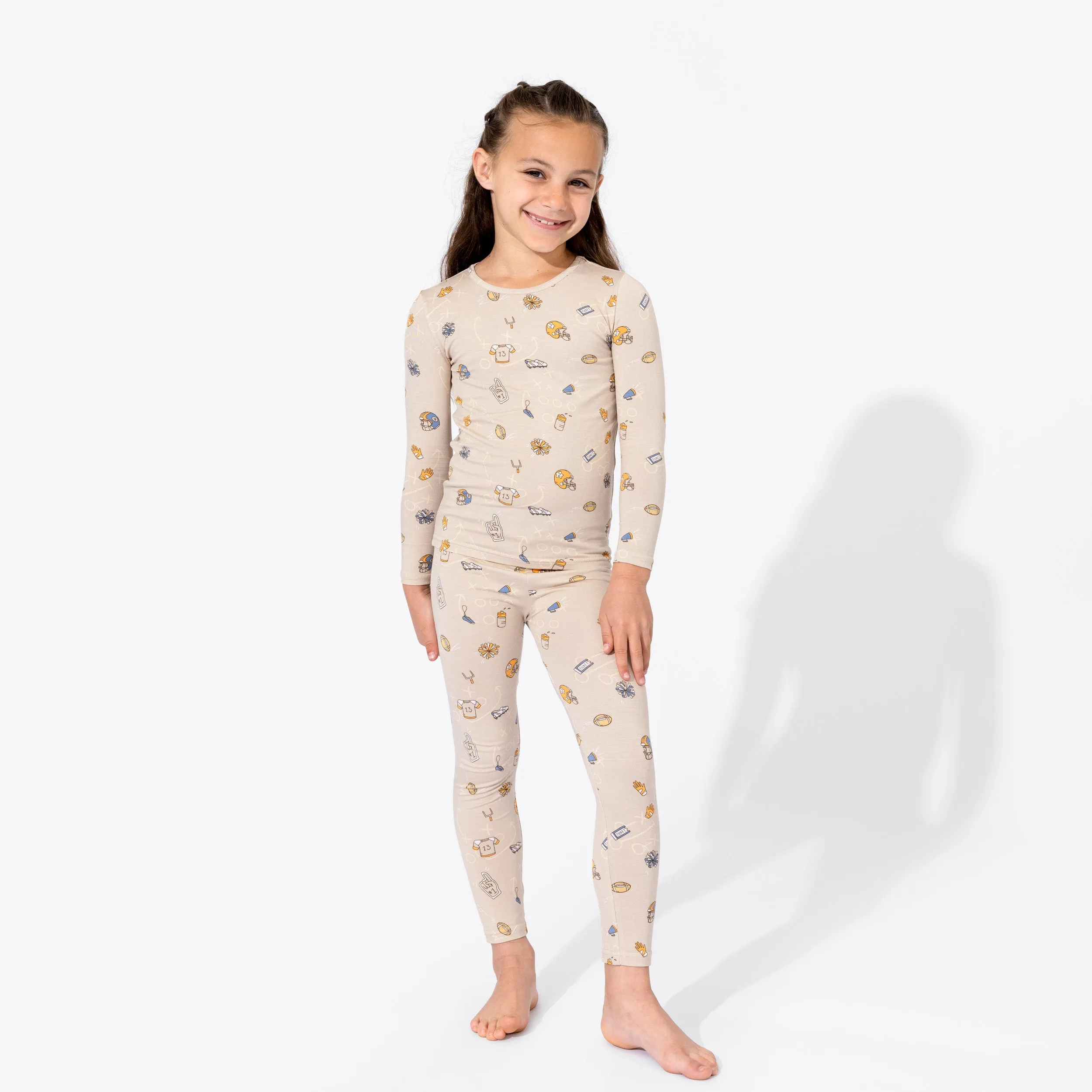 Bellabu Bear 2 piece PJ Set - Football