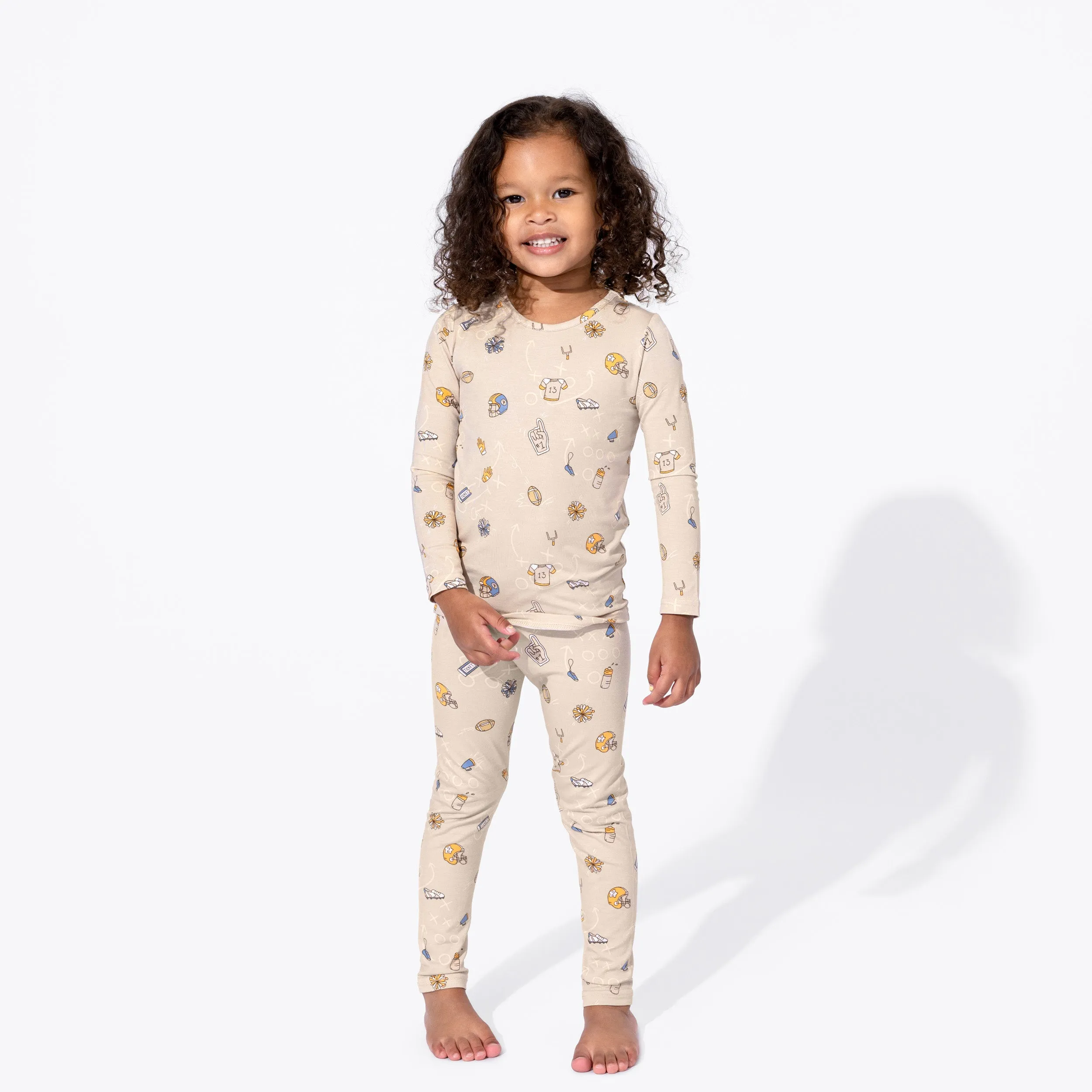 Bellabu Bear 2 piece PJ Set - Football