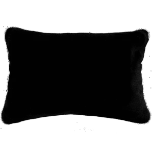 Black Panther Faux Fur Cushion Rect