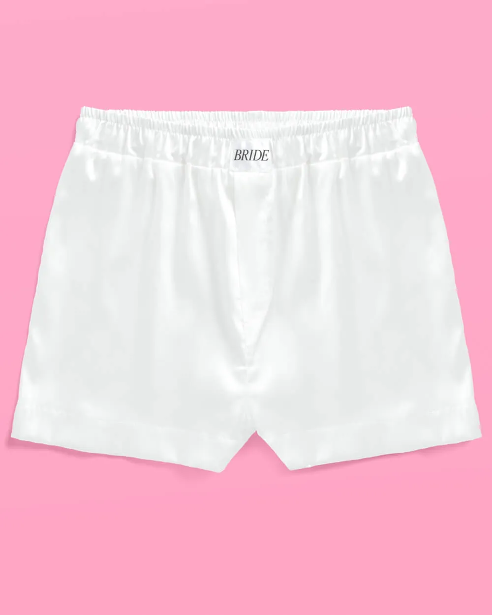 Bride Boxers - white satin shorts