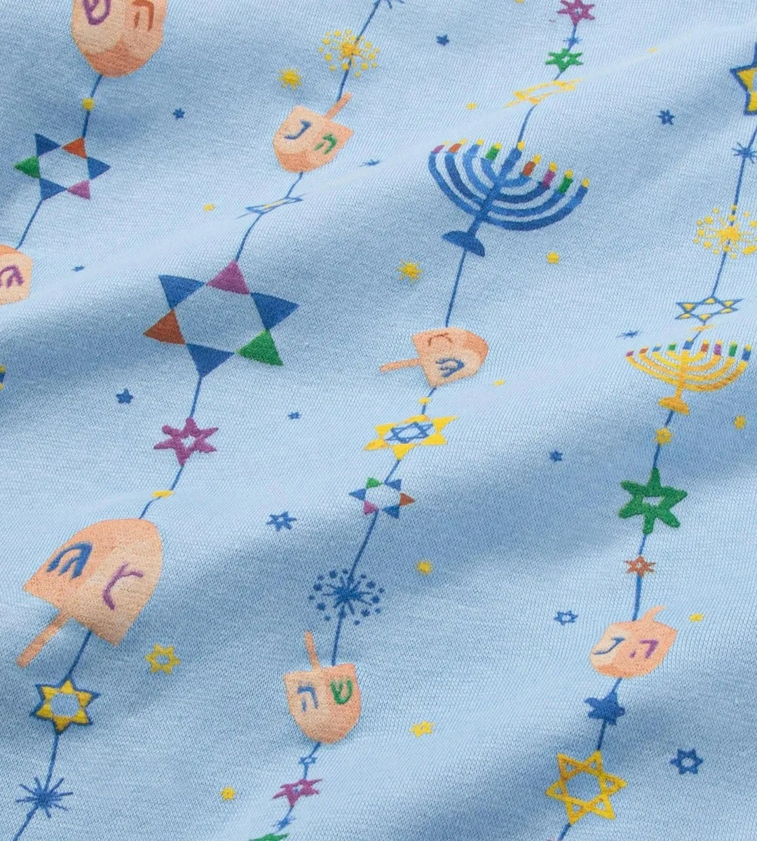 Burt's Bees Organic Baby One-Piece Sleep & Play Hanukkah Joy