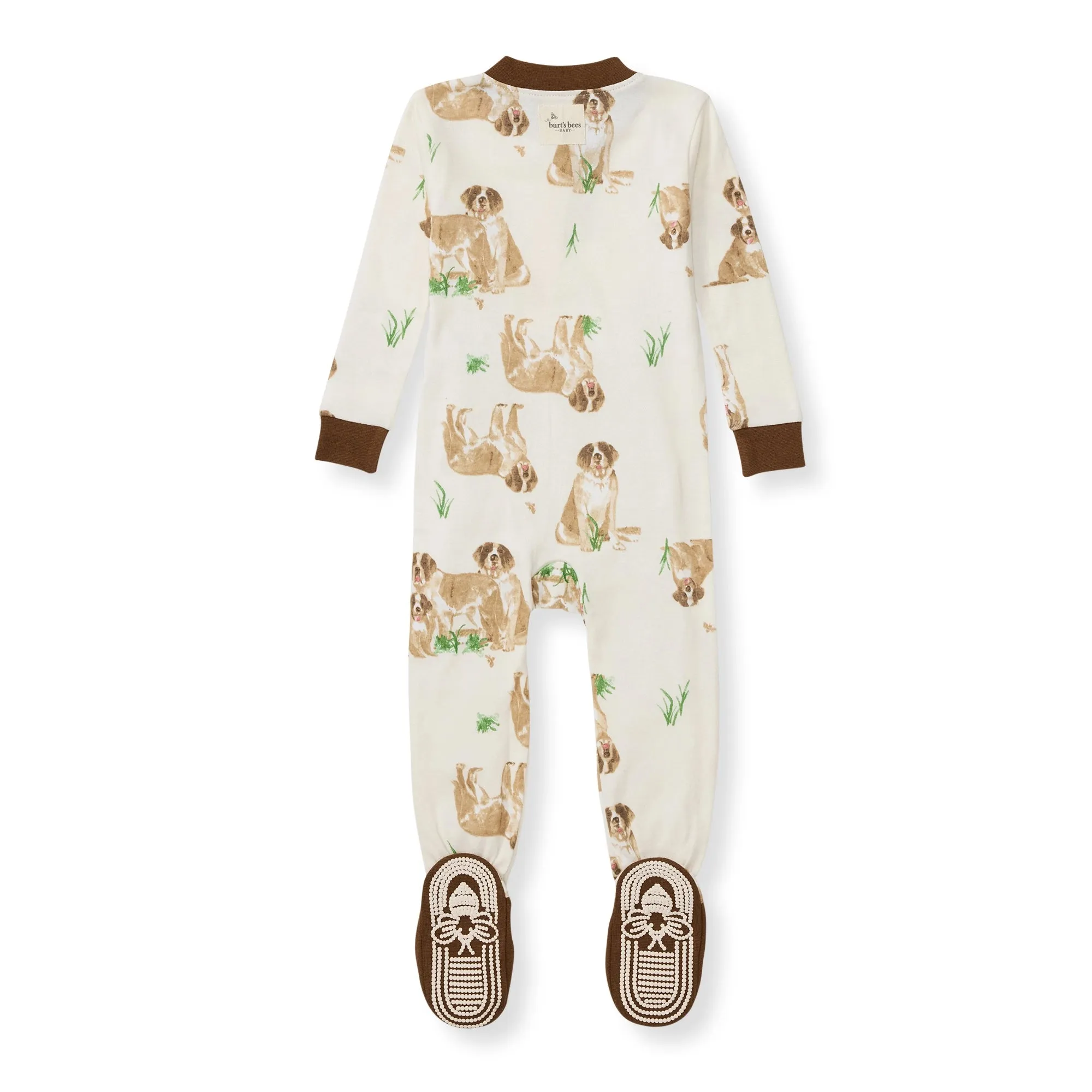 Burt's Bees Organic Baby One-Piece Sleeper St. Bernard