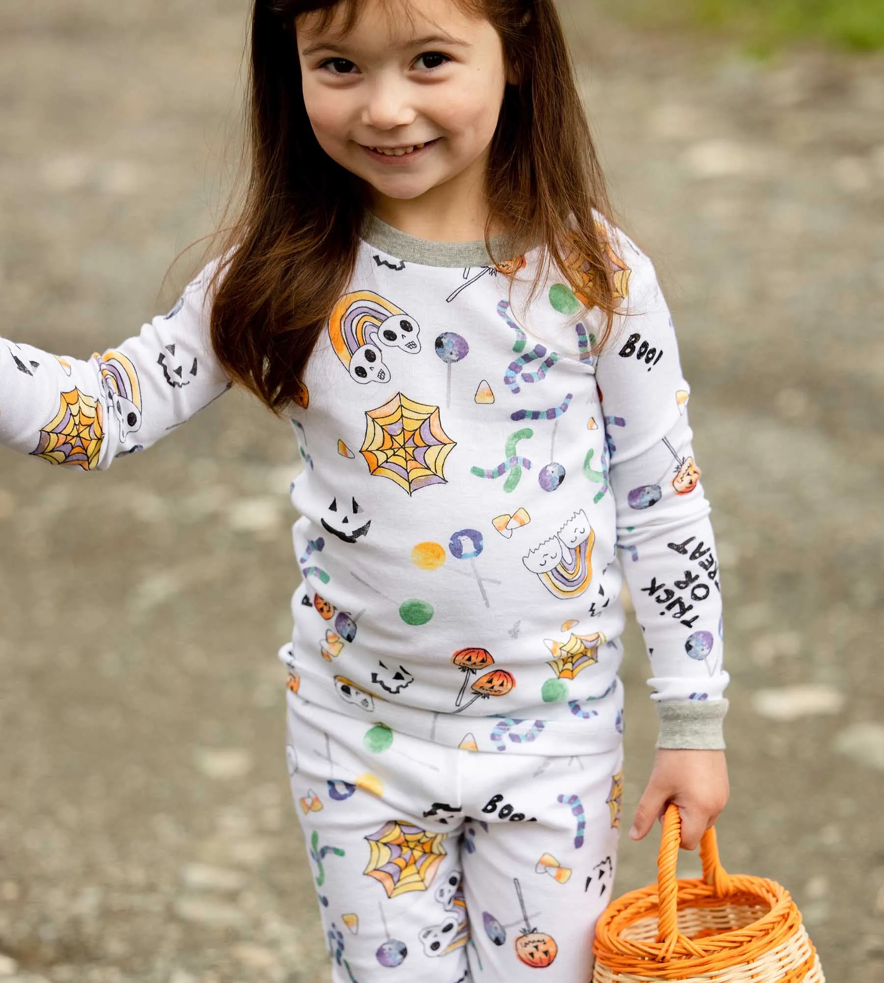 Burt's Bees Organic Snug Fit Two-Piece Pajamas Halloween Treats