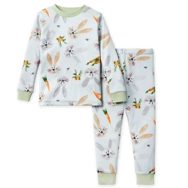 Burt's Bees Organic Two-Piece Pajamas Being a Bunny