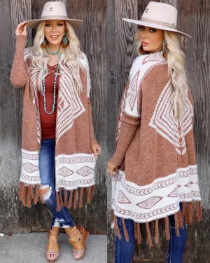 Camel Tribal Cardigan