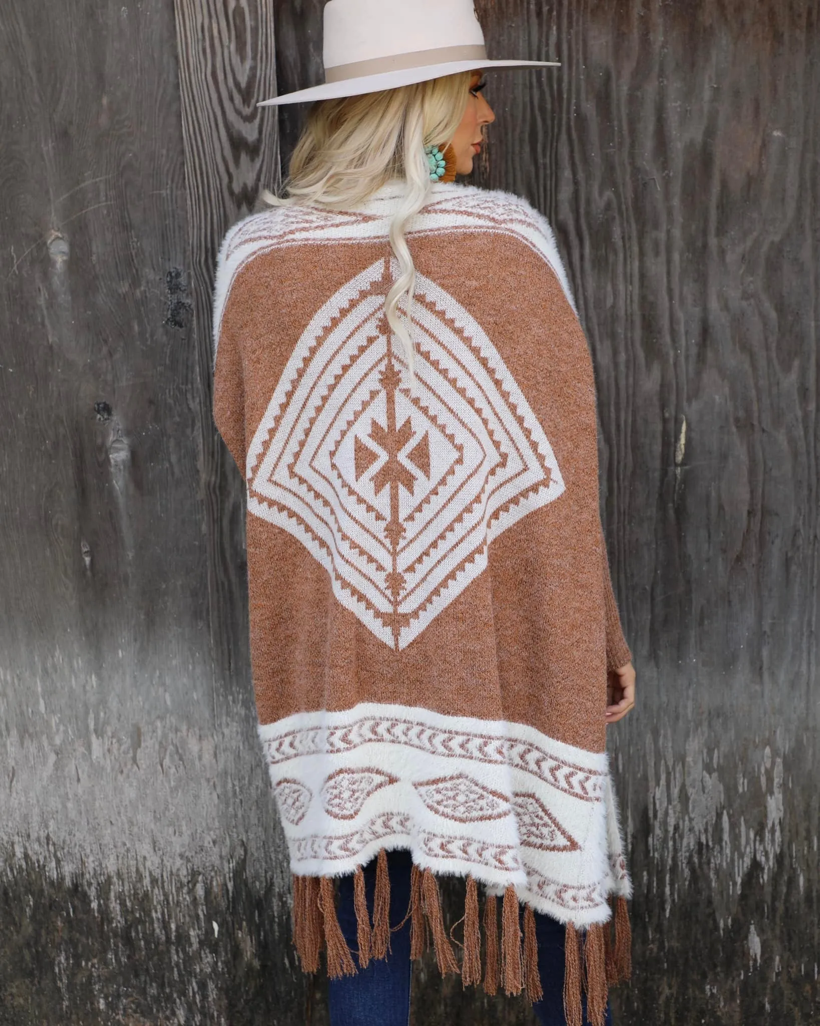 Camel Tribal Cardigan