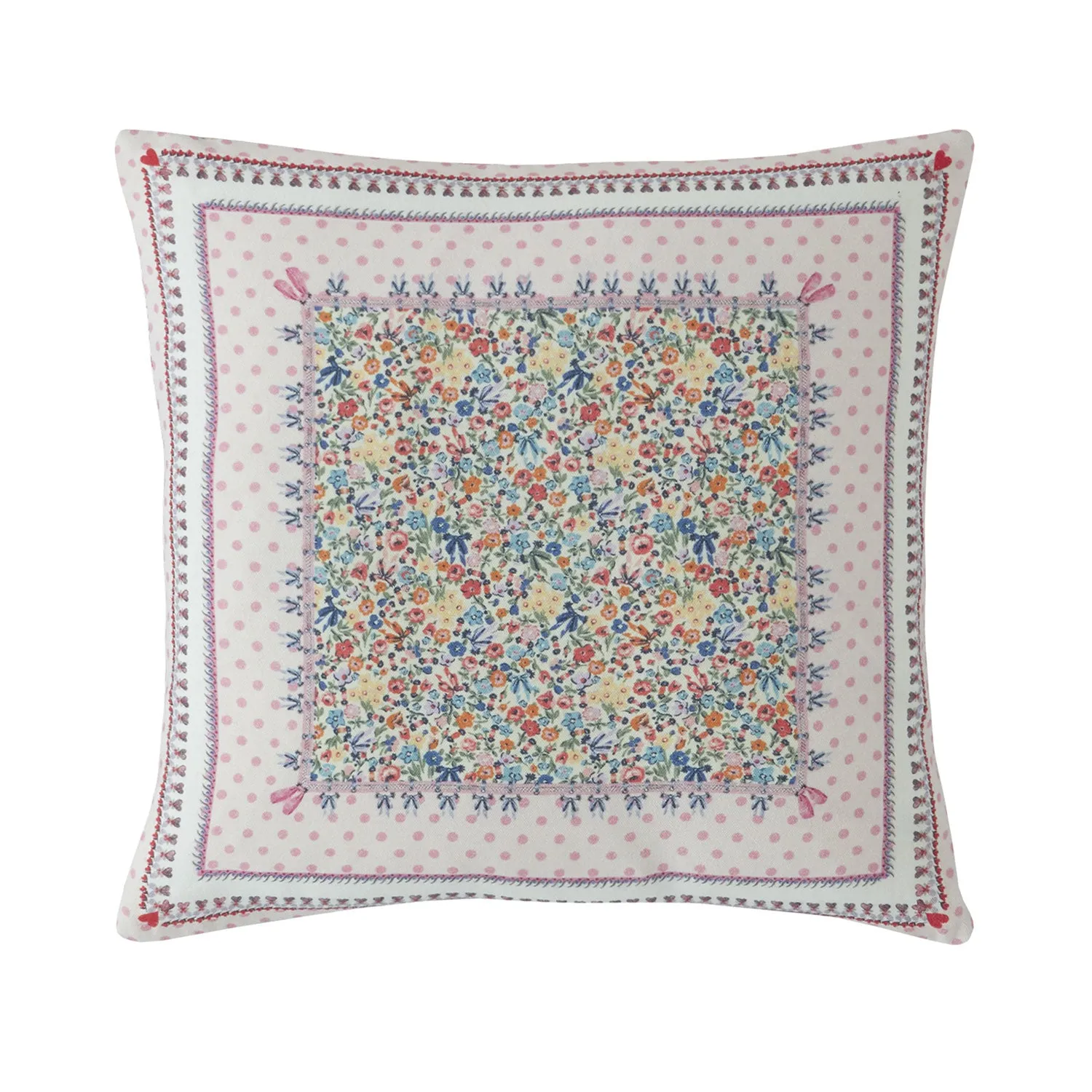 Cath Kidston Patchwork Pink Cushion (45cm x 45cm)