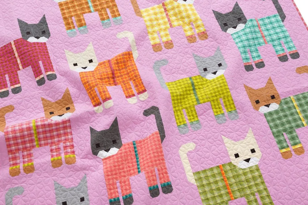 Cats in Pajamas Quilt Pattern - Elizabeth Hartman