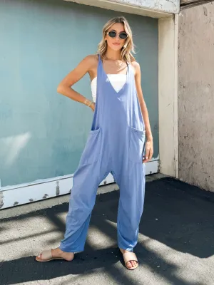 Cozy Periwinkle Jumpsuit