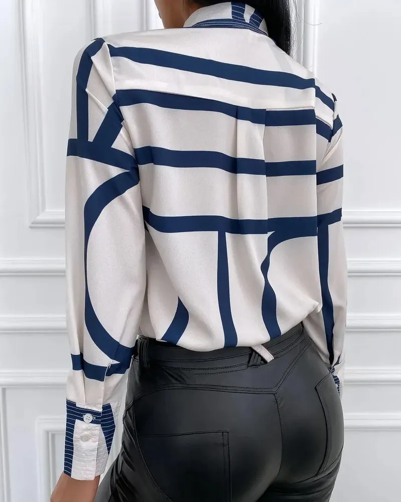 Deanwangkt - Long Sleeve Striped Casual Shirt