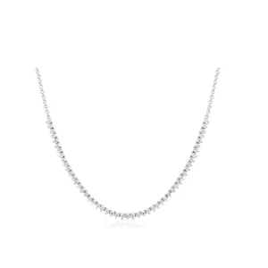 Delicate Round Diamond Necklace