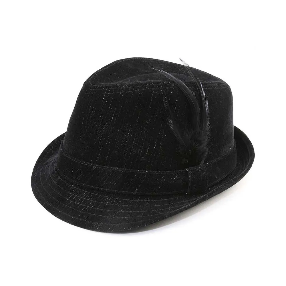 Denim Fedora Hat