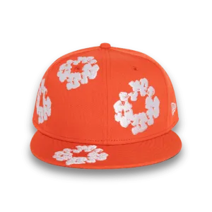 Denim Tears New Era Cotton Wreath Hat 59/50 - Orange