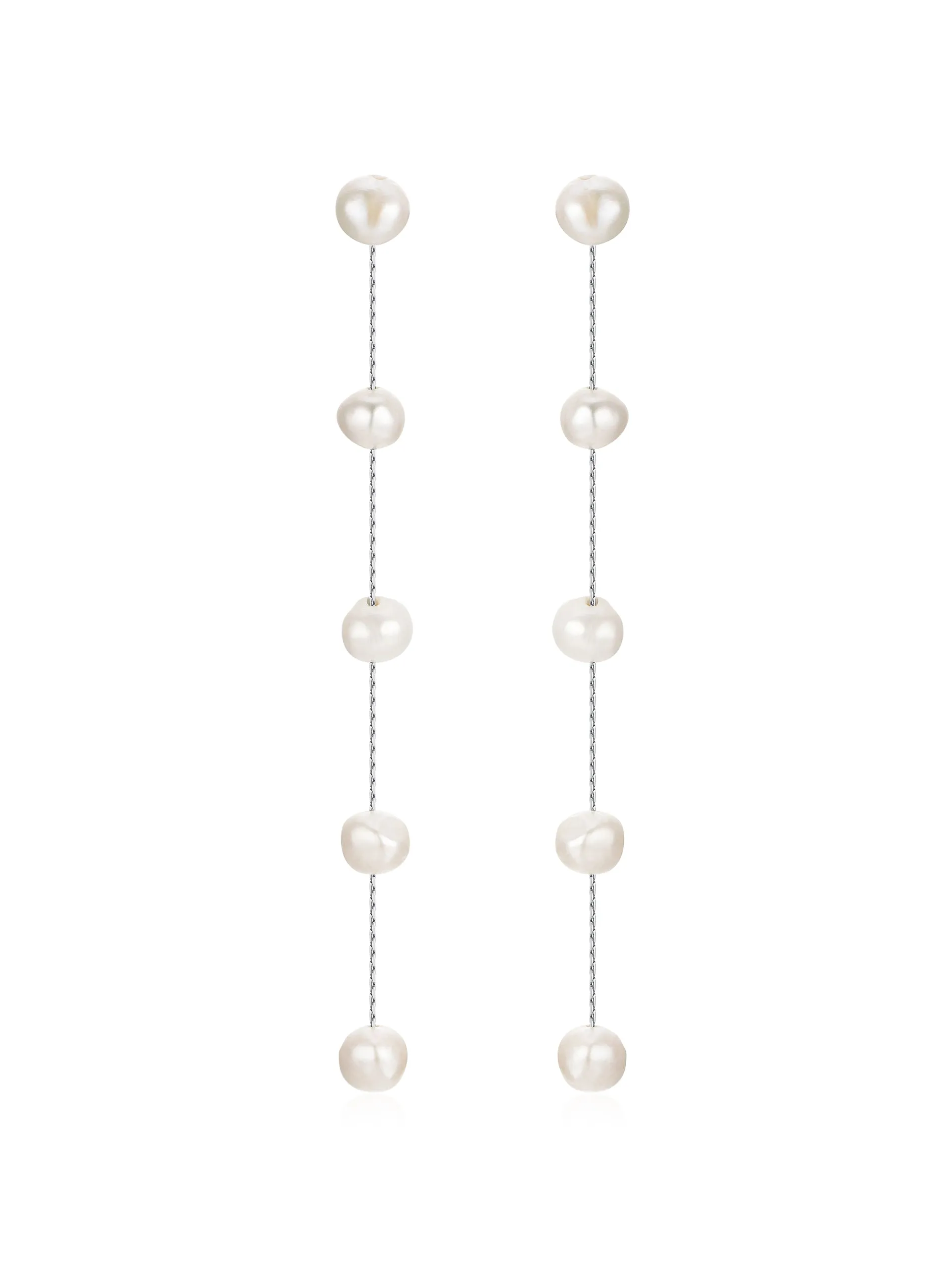 Dripping Pearl Delicate Drop Earrings