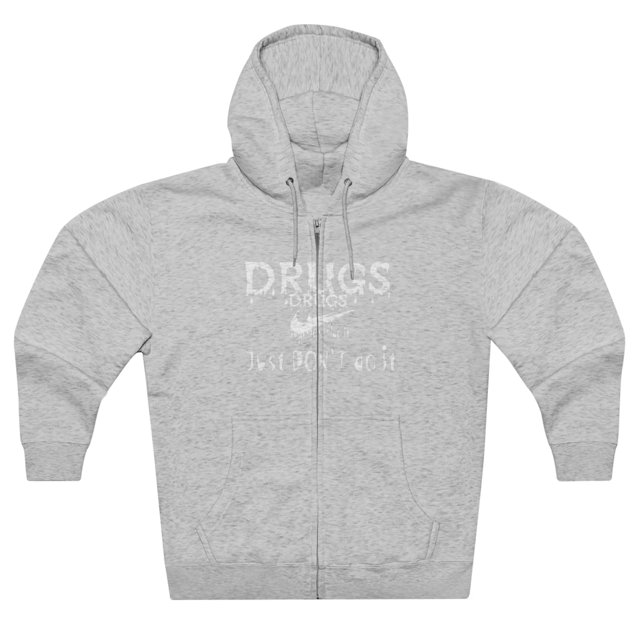 DRUGS, Just don't do it Unisex Zip Hoodie