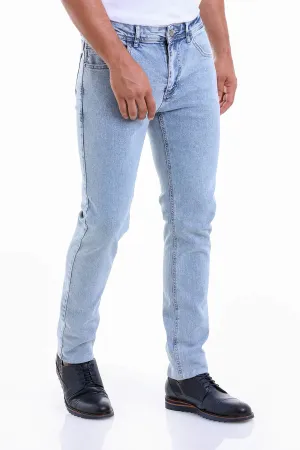 Dynamic Fit 5 Pocket Low Waist Cotton Ice Blue Denim