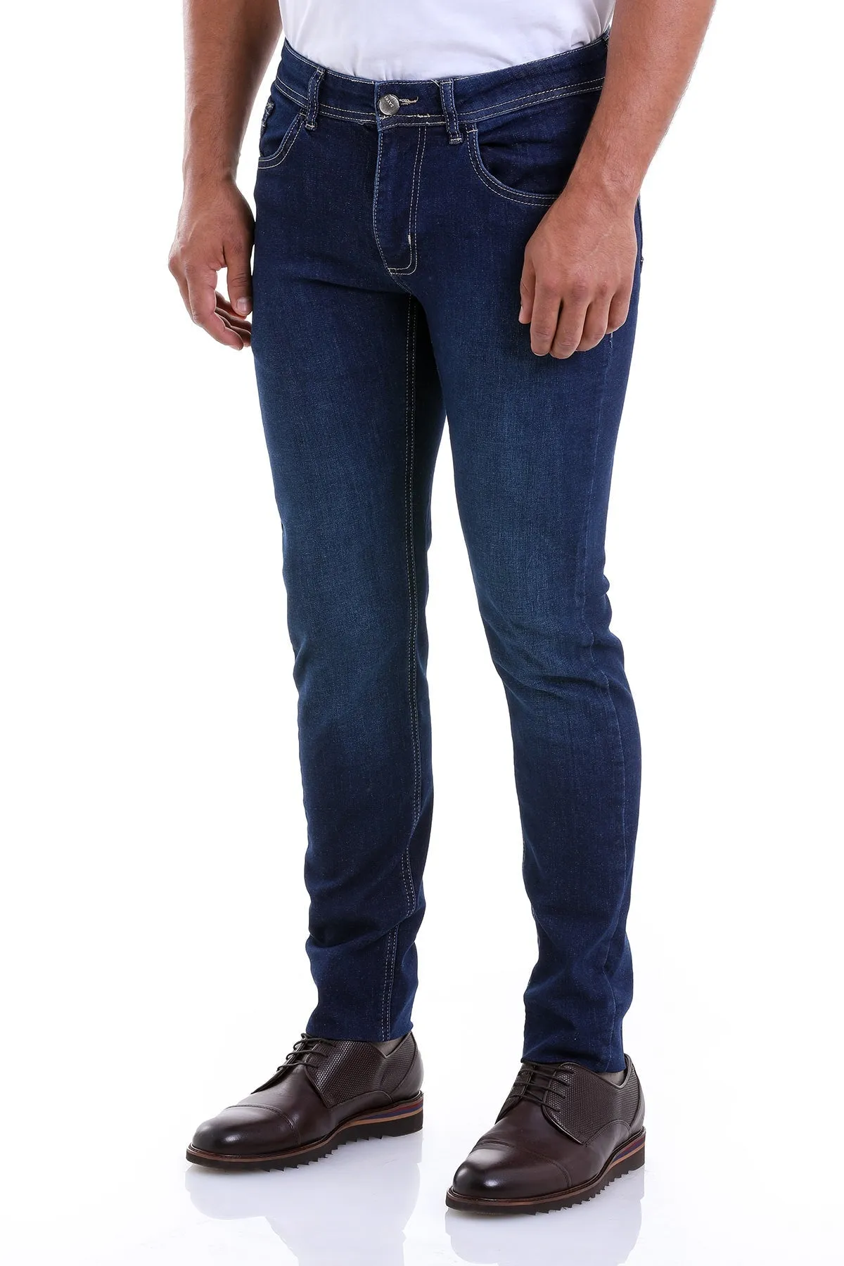 Dynamic Fit 5 Pocket Low Waist Cotton Navy Denim Jeans