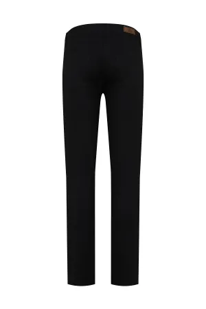 Dynamic Fit Low Waist Cotton Black Denim Jeans