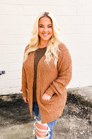 Gina Popcorn Cardigan, Camel