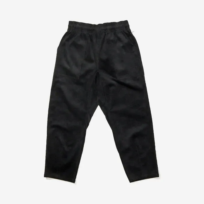 Harvest Pants Cropped - Black High Wale Corduroy