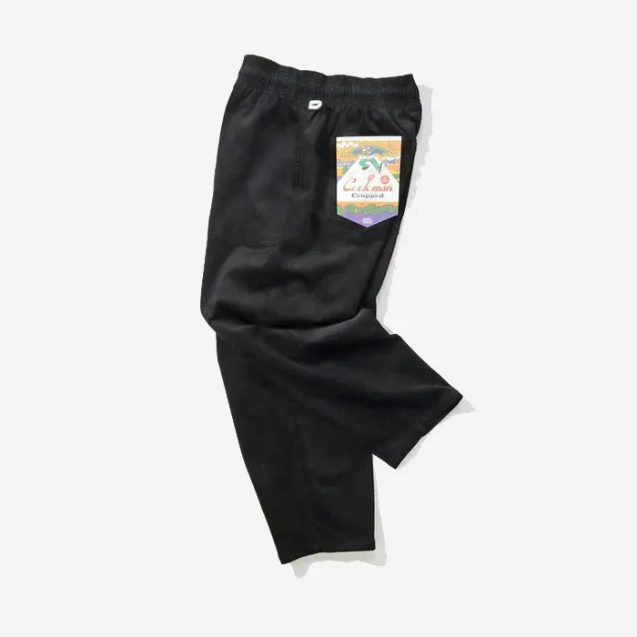 Harvest Pants Cropped - Black High Wale Corduroy