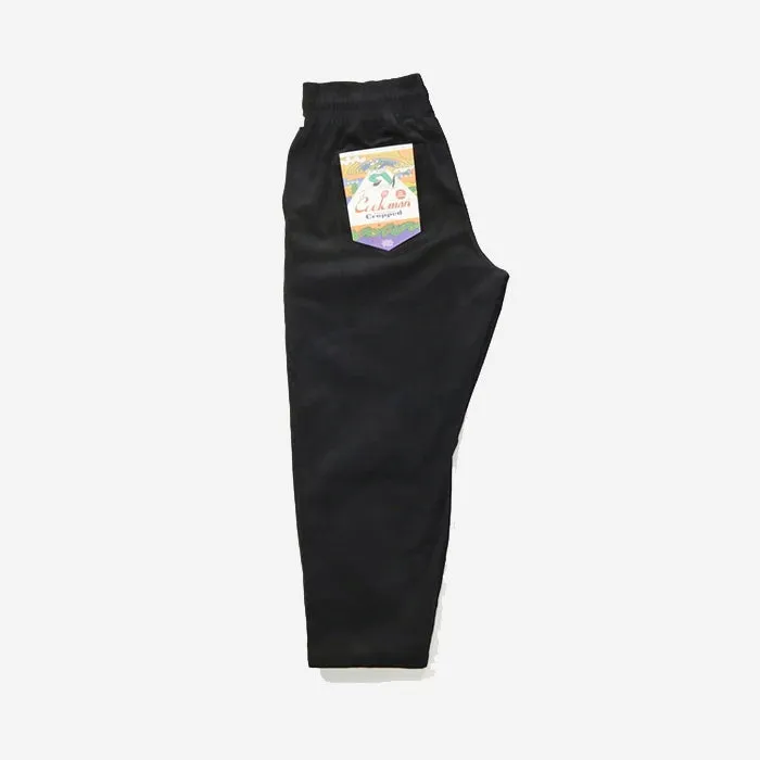 Harvest Pants Cropped - Black High Wale Corduroy