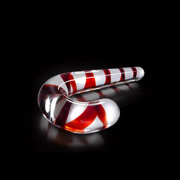 Icicles No. 59 Candy Cane Glass Dildo