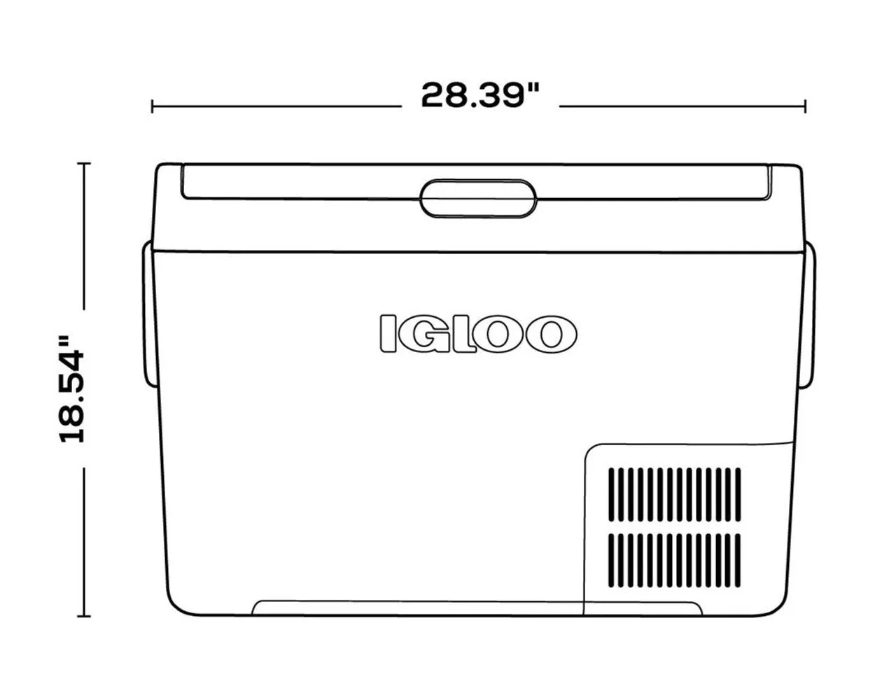 Igloo ICF 60 Compressor Cool Box 240v Mains or 12/24v DC