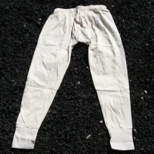 Italian 51% Wool Long Johns. New. Ivory.