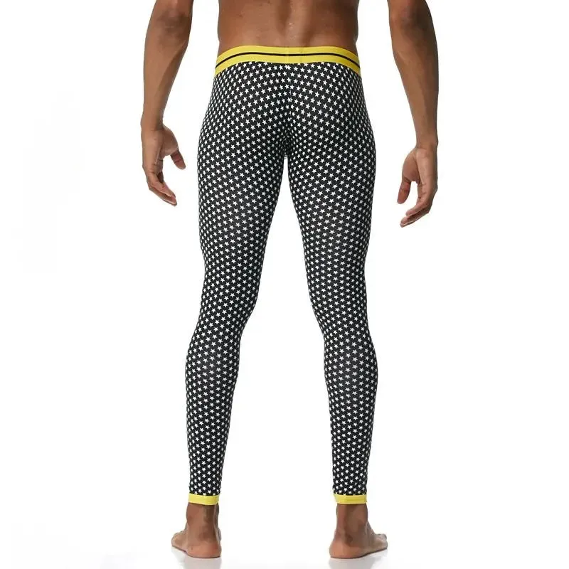 Jockmail Yellow Starry Night Long Johns