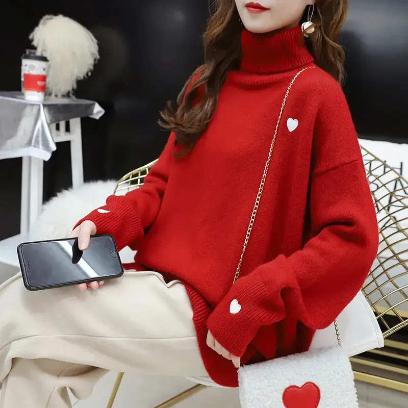 Love All-matching Embroidered Sweater Top For Women