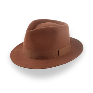 Luxury Medium Brim Fedora with Teardrop Crown | The Hermes