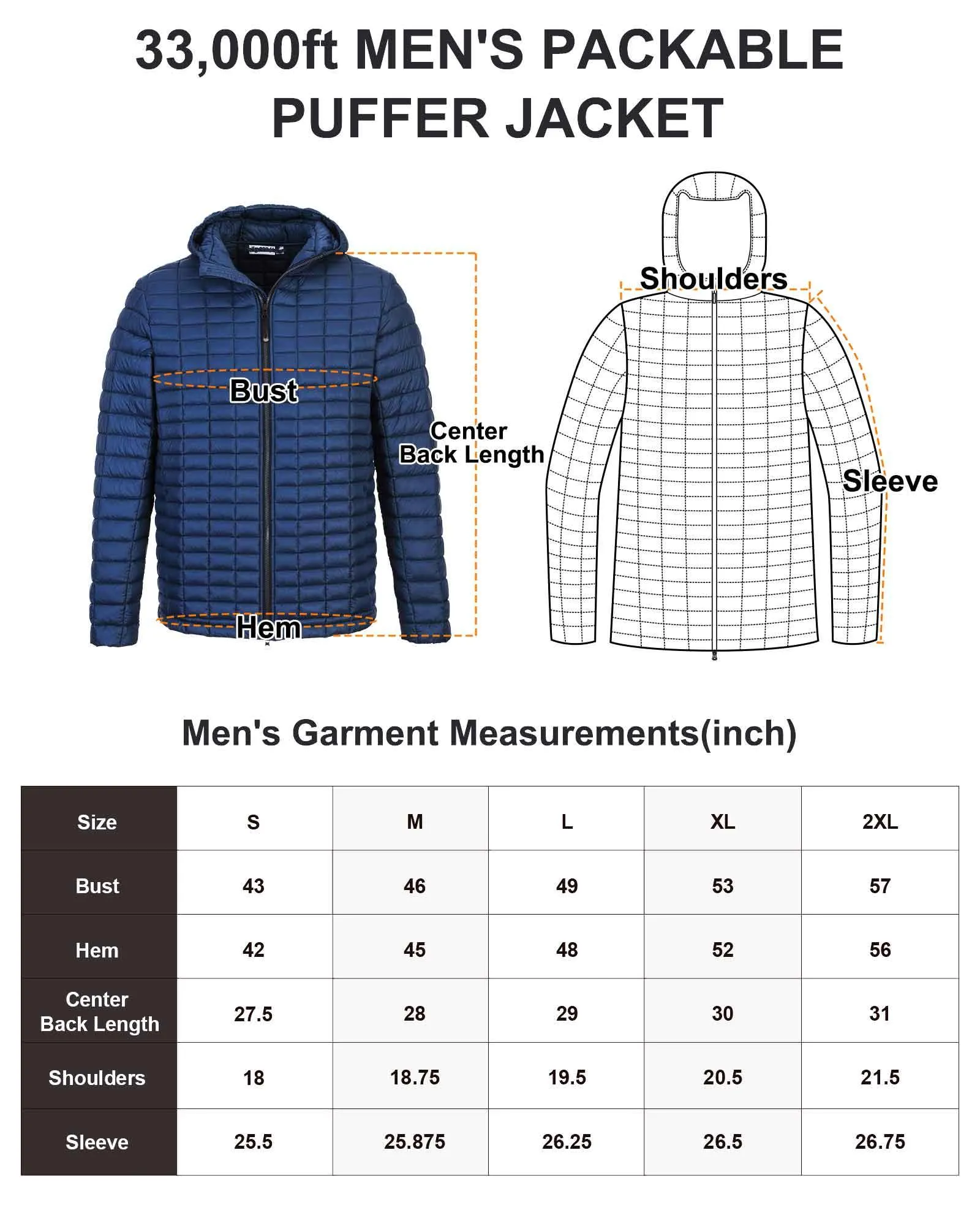 Men's 1.32lb Thermoliter™ Down Hoodie with 5 Pockets