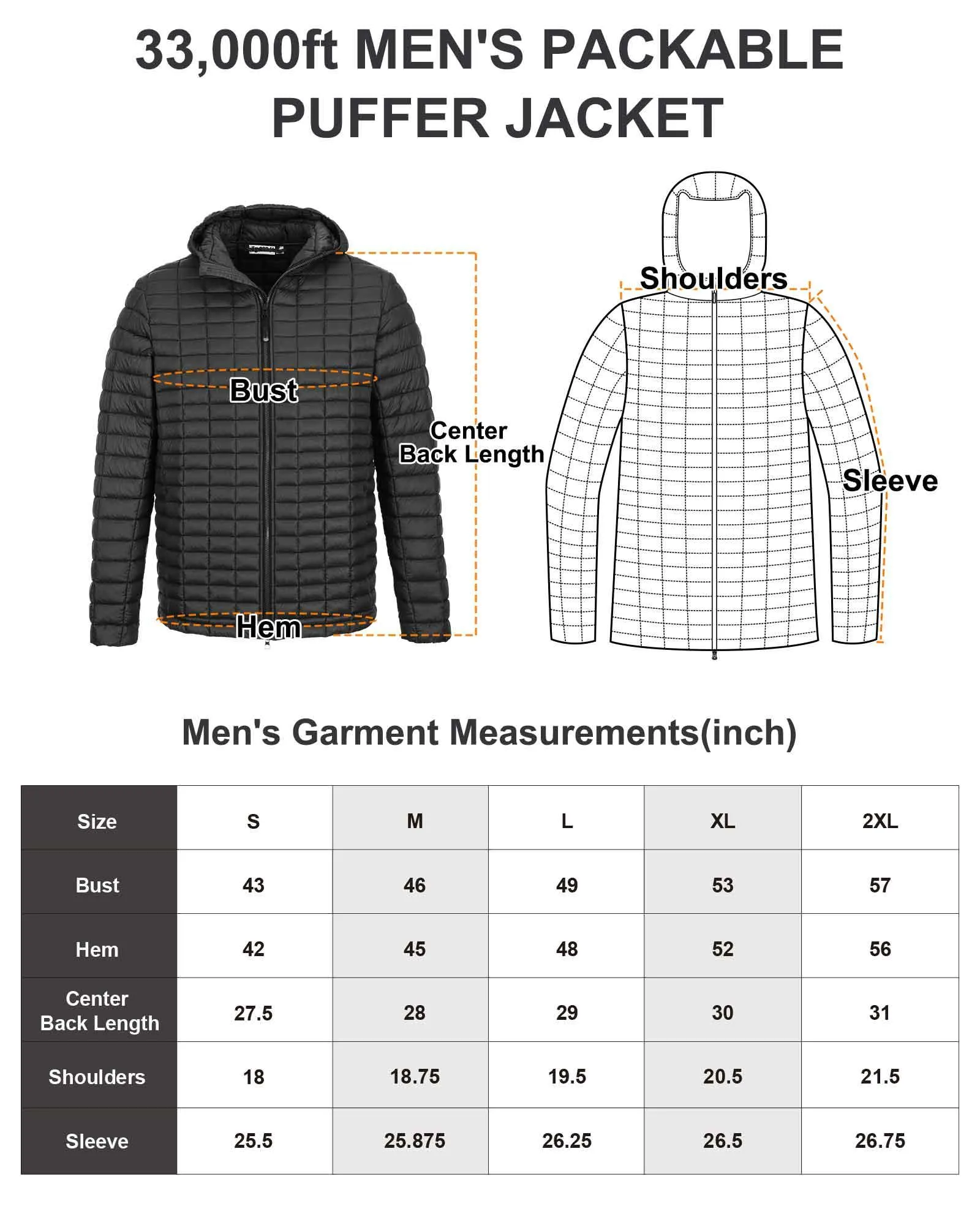 Men's 1.32lb Thermoliter™ Down Hoodie with 5 Pockets