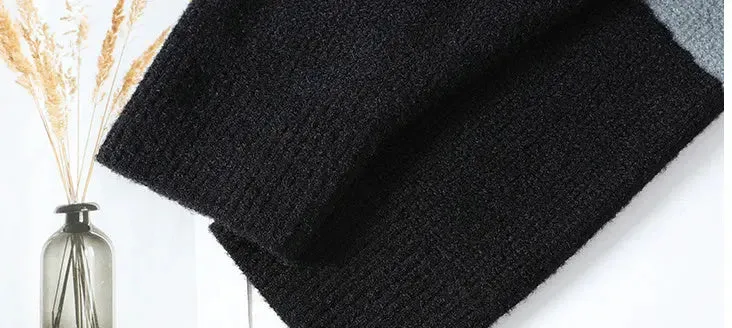 Men's False Two Pieces Sweater Base Knitting Thickened