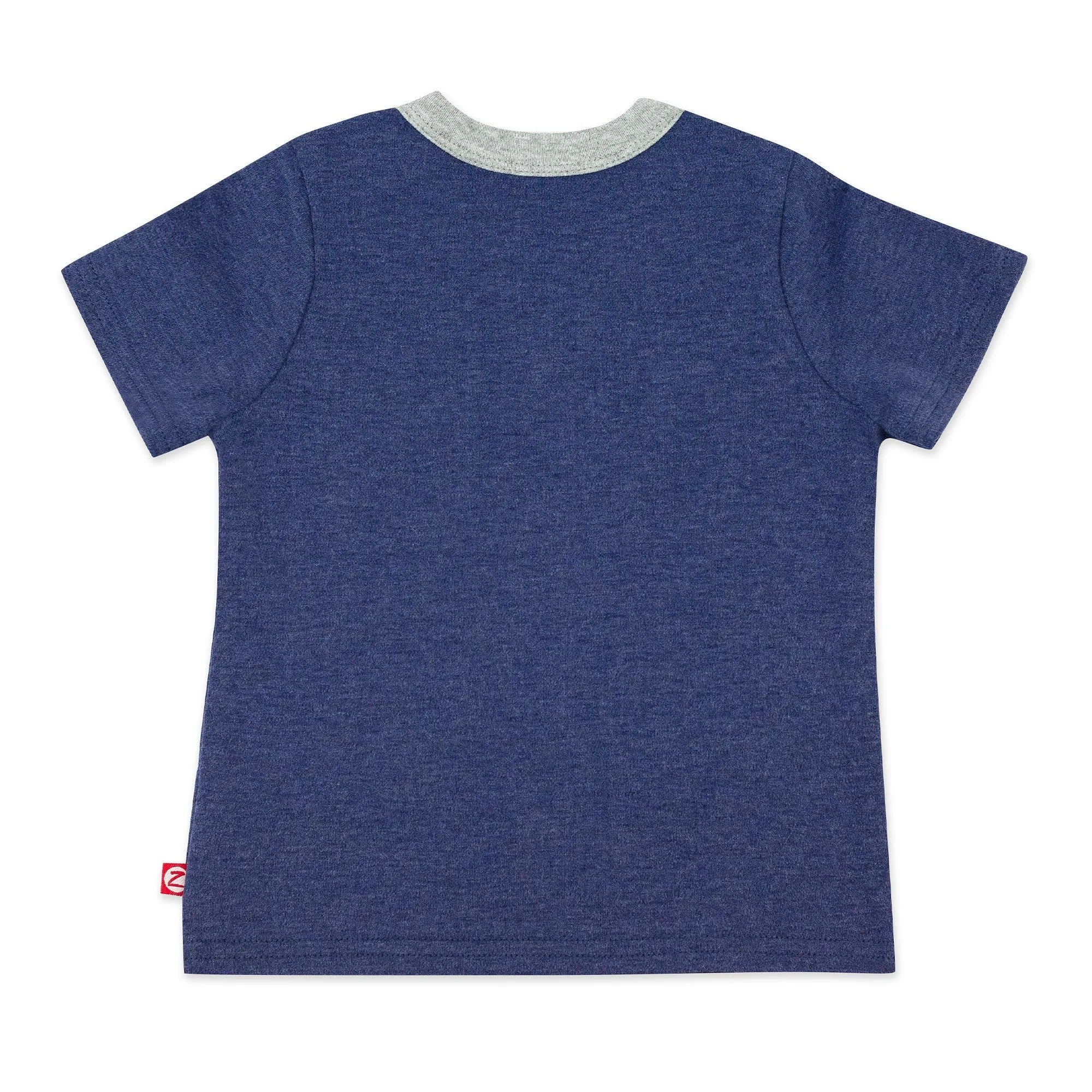 Organic Cotton Pocket Tee - Heather Navy