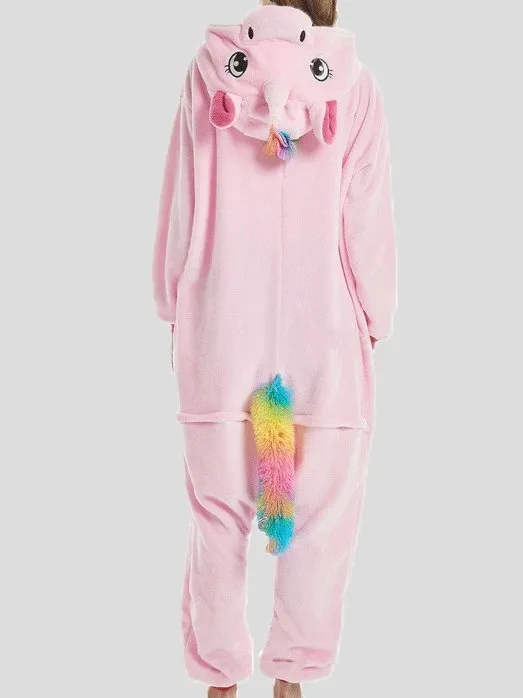 Pajamas Unicorn Cute Cartoon Animal One-Piece Pajamas for Women