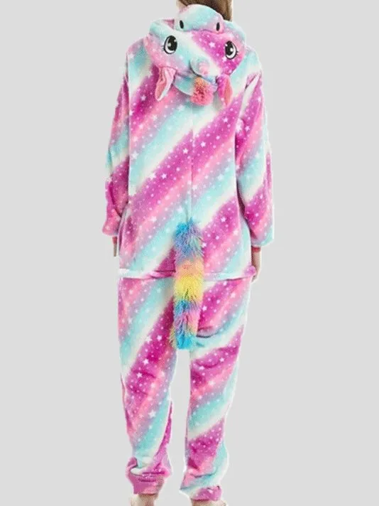 Pajamas Unicorn Cute Cartoon Animal One-Piece Pajamas for Women