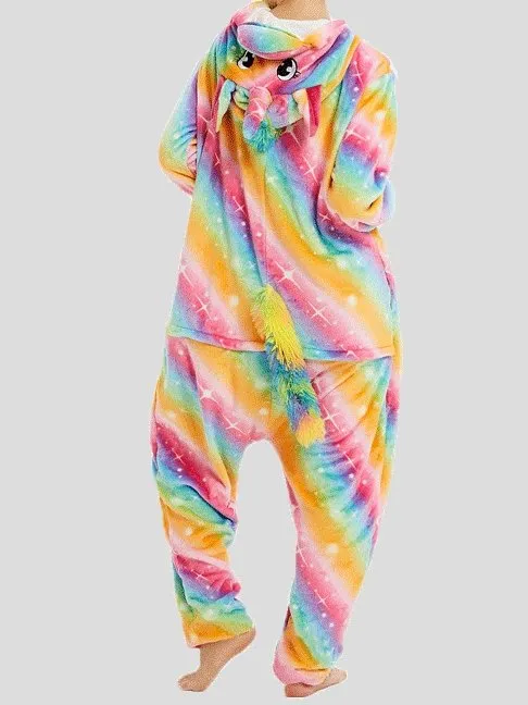 Pajamas Unicorn Cute Cartoon Animal One-Piece Pajamas for Women